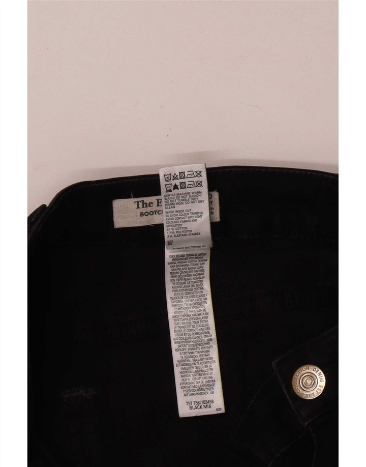 Marks & Spencer Damen The Eva Bootcut Jeans UK 10 Small W26 L28 Schwarz