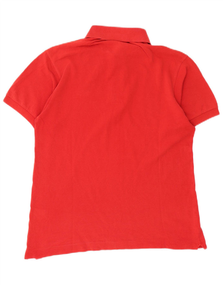 Lacoste Herren-Poloshirt, Größe 3, klein, rote Baumwolle