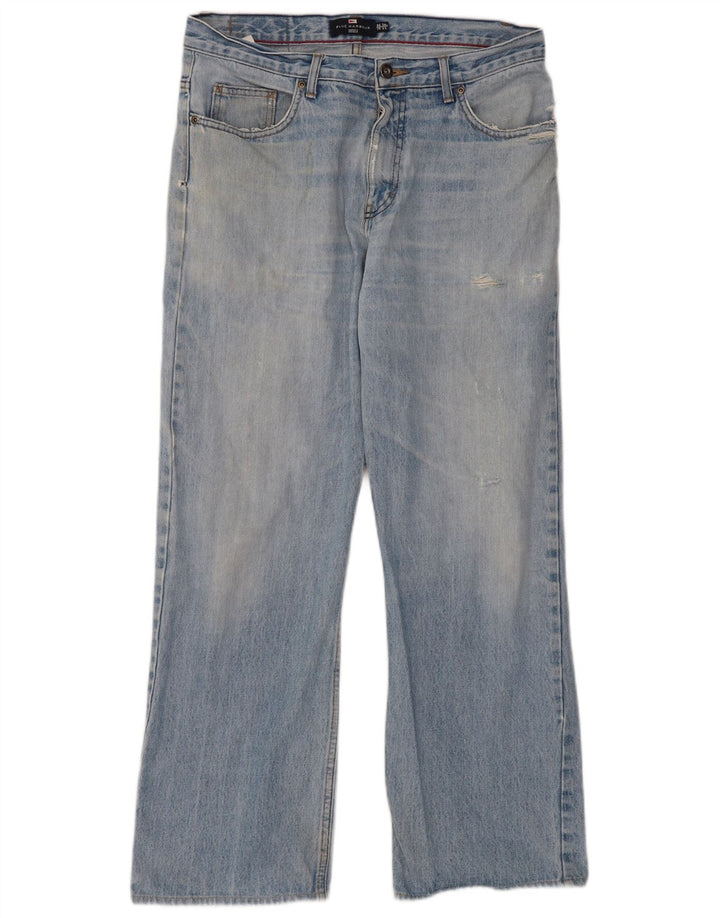 Marks & Spencer Herren Blue Harbor Bootcut Jeans W34 L31 Blaue Baumwolle
