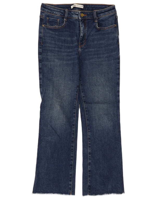 Zara Damen Bootcut Jeans EU 36 XS W26 L26 Blau