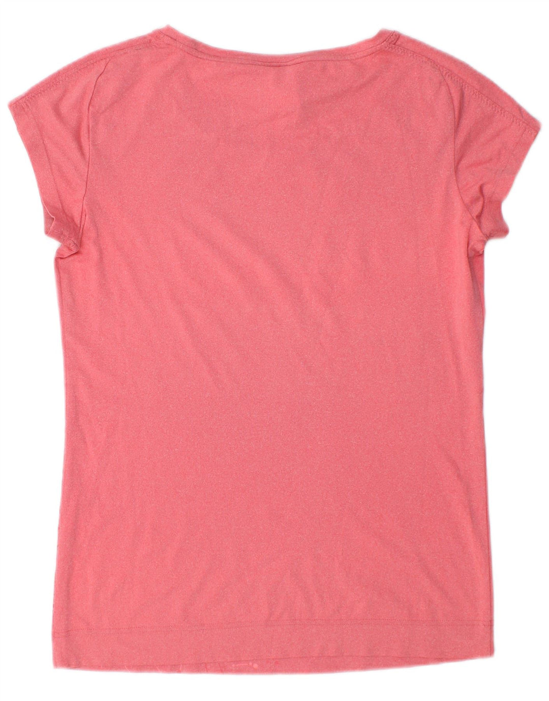 Adidas Damen Grafik T-Shirt Top UK 12/14 Mittelrosa Polyester