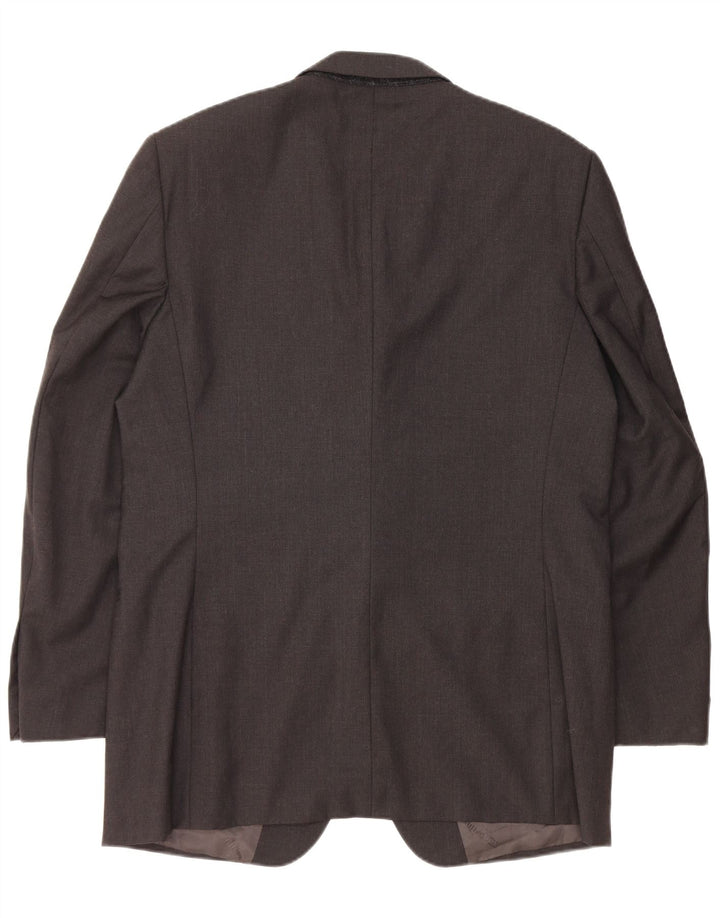 CARLO PIGNATELLI Herren 3-Knopf-Blazerjacke UK 40 Große schwarze Wolle