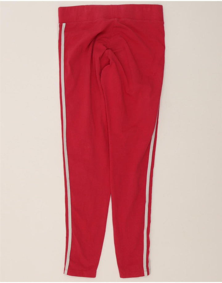 Adidas Damen Leggings UK 14 Mittelrosa Baumwolle