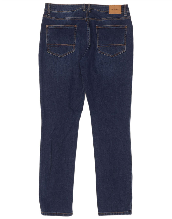 Jack Wills Herren Slim Jeans W32 L34 Marineblaue Baumwolle