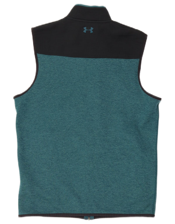 Under Armour Herren-Trainingsanzugoberteil, ärmellos, mittelgrün, Farbblock