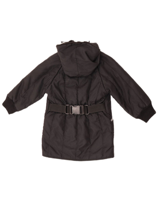 REFRIGIWEAR Mädchen Cruzcampo Parka mit Kapuze, 5–6 Jahre, Schwarz