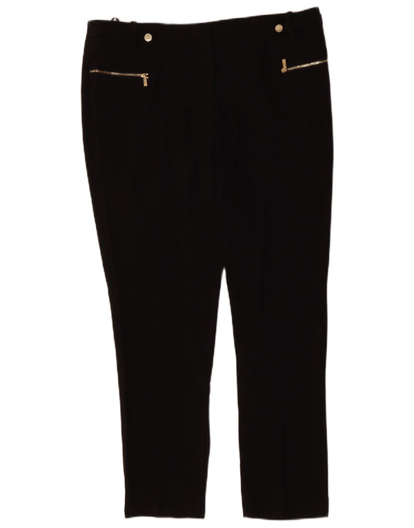 CALVIN KLEIN Damen Slim Freizeithose US 12 Large W36 L30 Schwarz