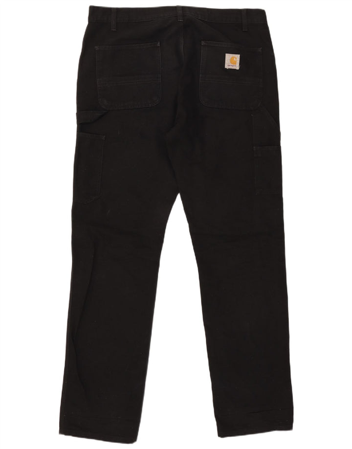 CARHARTT Gerade Herren-Cargohose W36 L34 Schwarz Polyester