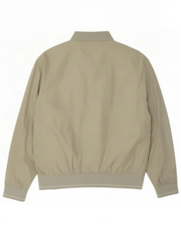 Marks & Spencer Herren-Bomberjacke mit Standard-Passform, UK 40, Größe L, grün, Polyester