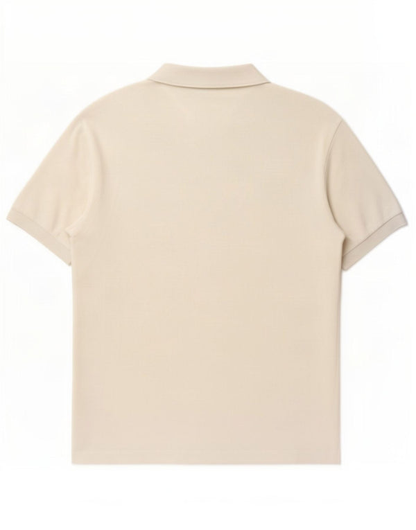 Lacoste Herren-Poloshirt, Größe 6 XL, weiße Baumwolle