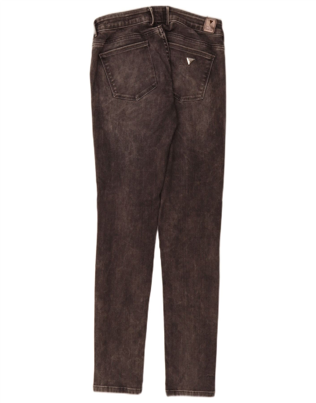 Guess Damen Distressed Skinny Jeans W27 L32 Graue Baumwolle