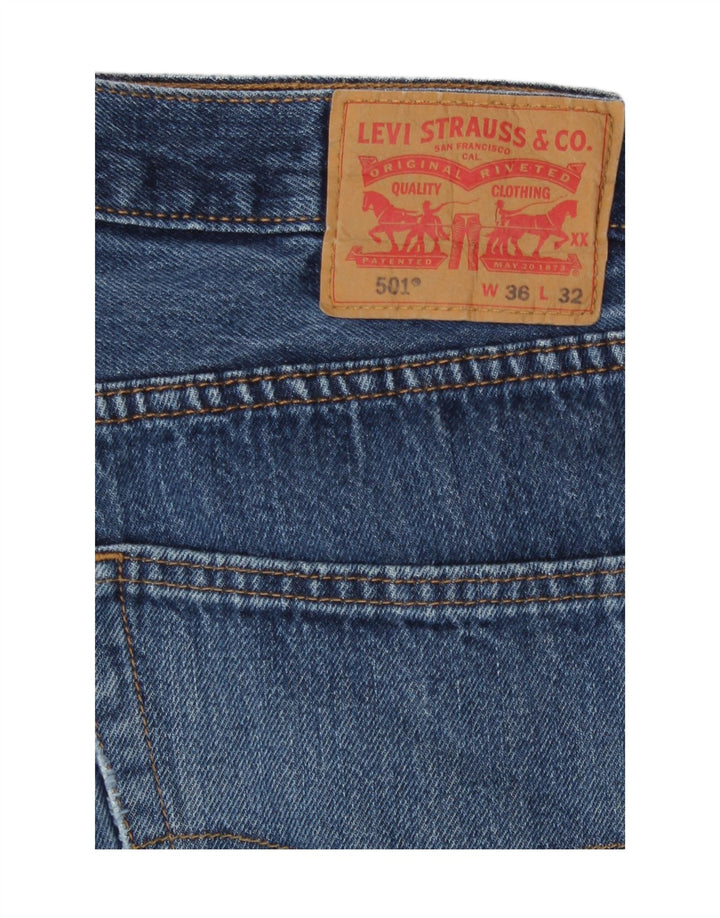 Levi's Herren 501 Straight Jeans W36 L32 Blau