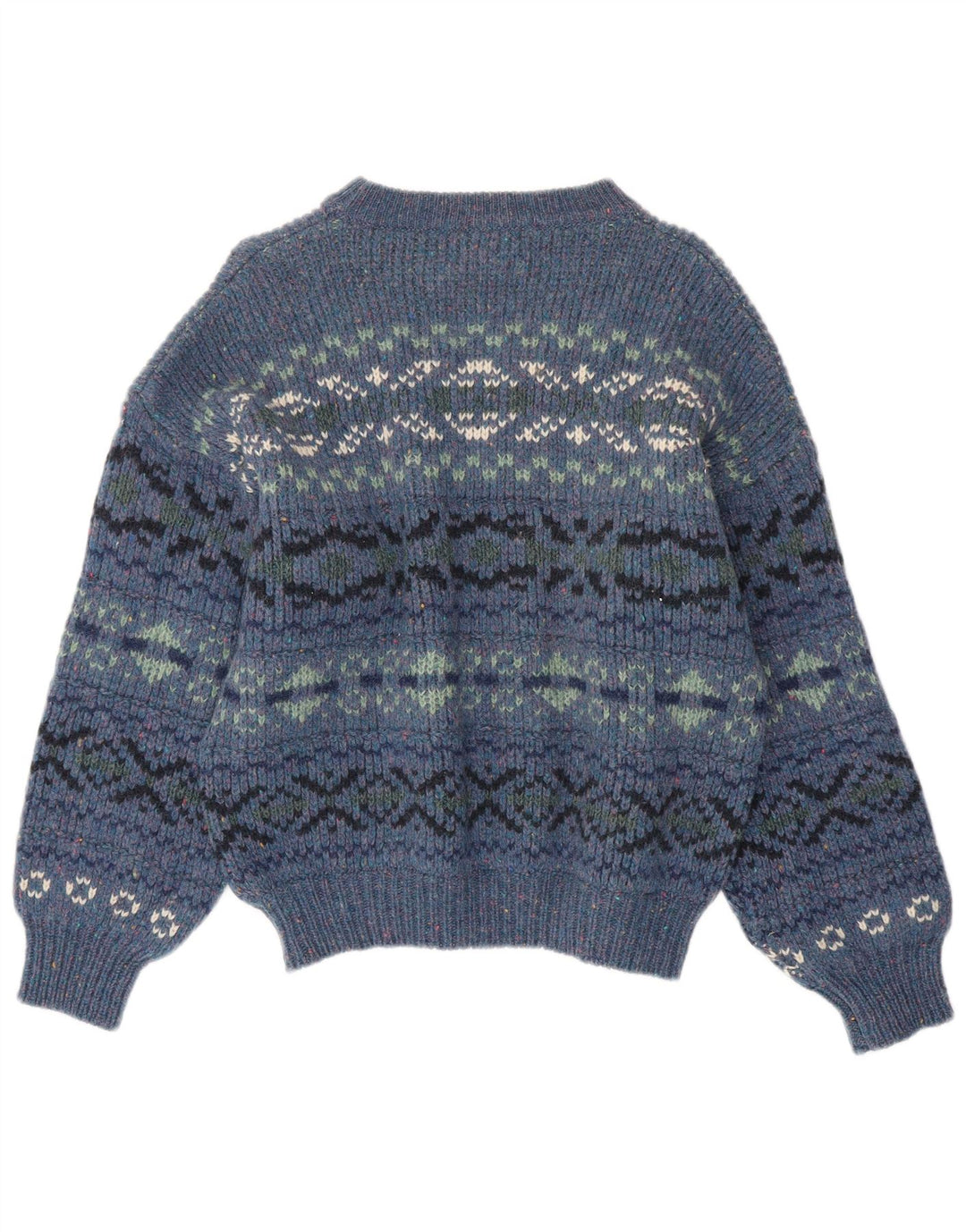 Levi's Damen-Pullover mit U-Boot-Ausschnitt, UK 16, Größe L, Blau, Fair Isle