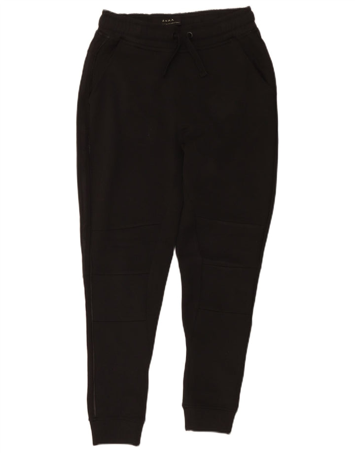 Zara Herren-Trainingshose, Jogginghose, Größe S, Schwarz, Polyester
