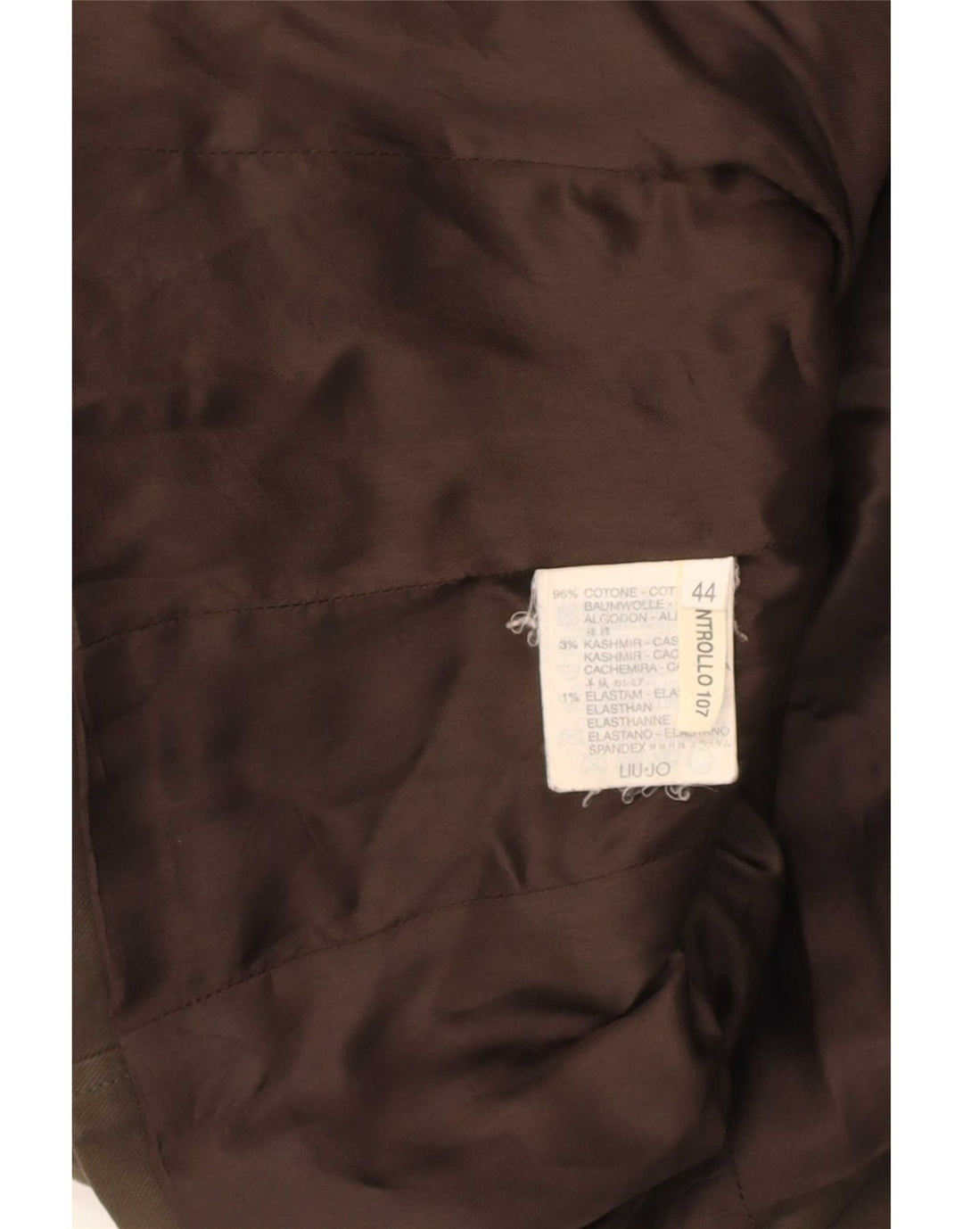 Liu Jo Damen-Blazerjacke mit 3 Knöpfen, IT 44, mittelbraune Baumwolle