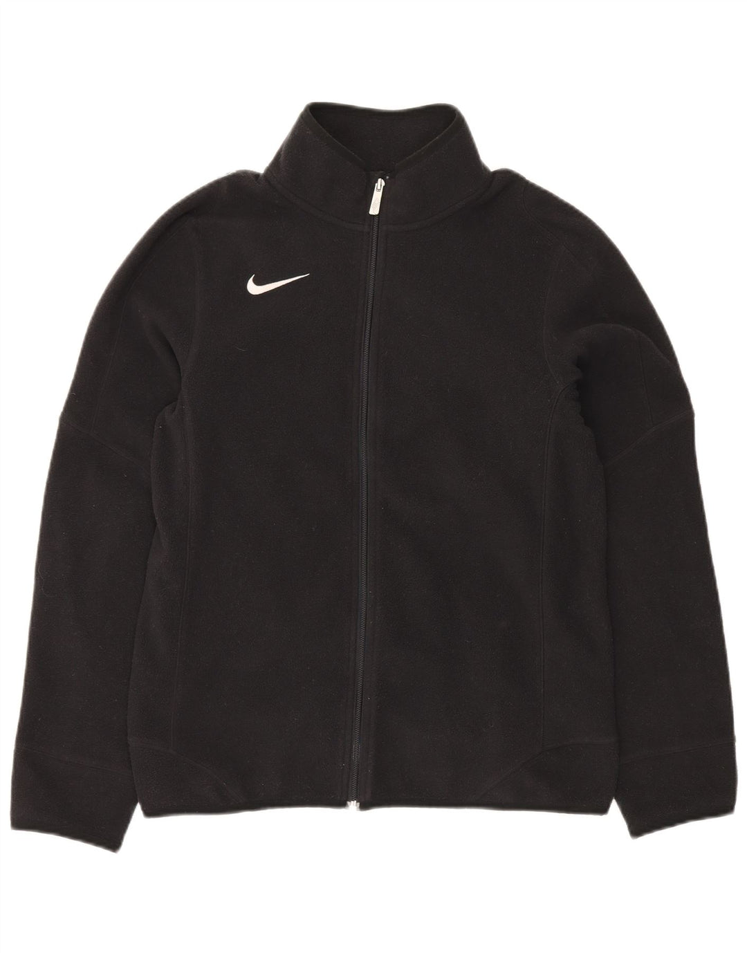 NIKE Herren Fleecejacke UK 36 Small Schwarz Polyester