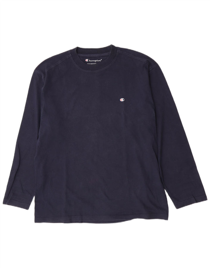 Champion Herren-Top, langärmelig, 2XL, Marineblau, Baumwolle