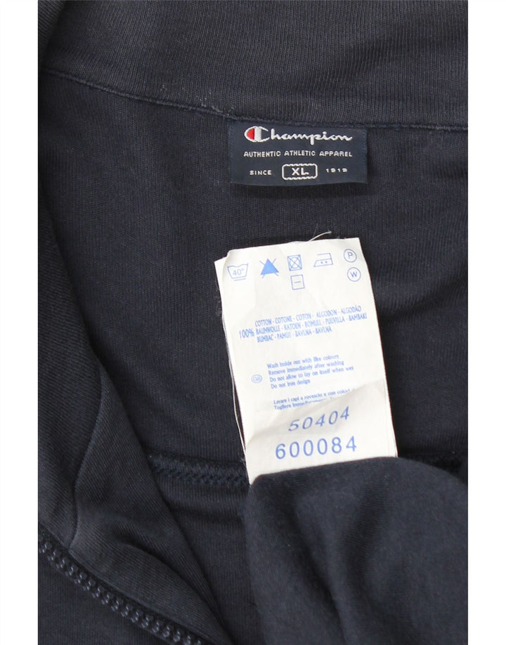 Champion Herren-Trainingsanzugoberteil, XL, Marineblau, Baumwolle