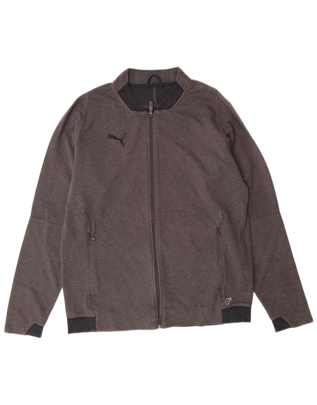 Puma Herren-Trainingsanzug-Top-Jacke, große graue Baumwolle