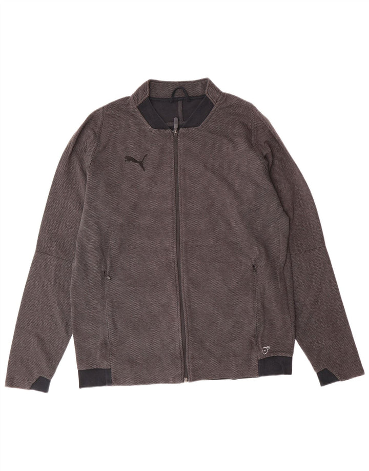 Puma Herren-Trainingsanzug-Top-Jacke, große graue Baumwolle