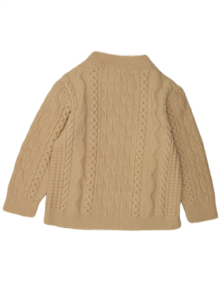 Vintage Herren Rollkragenpullover Pullover Groß Beige