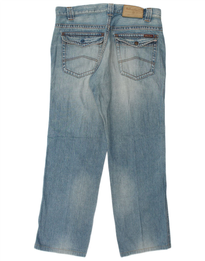 Marlboro Classics Herren Straight Jeans W38 L34 Blaue Baumwolle