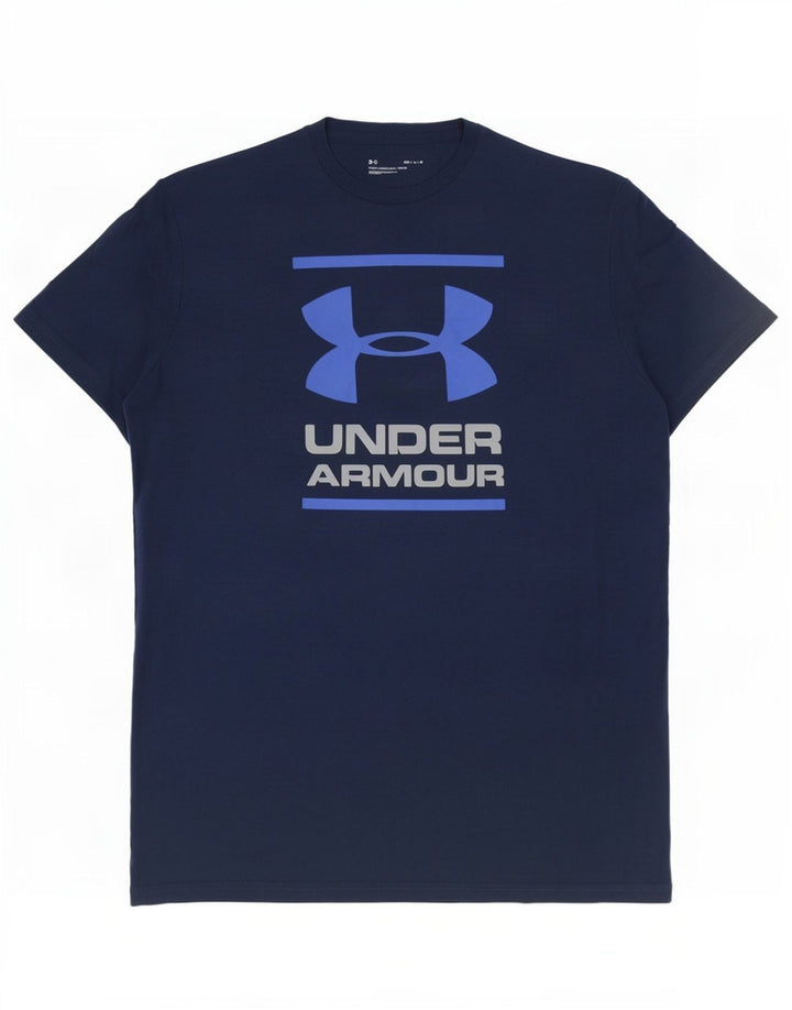 Under Armour Herren-T-Shirt mit Grafik, mittlere Marineblau-Baumwolle