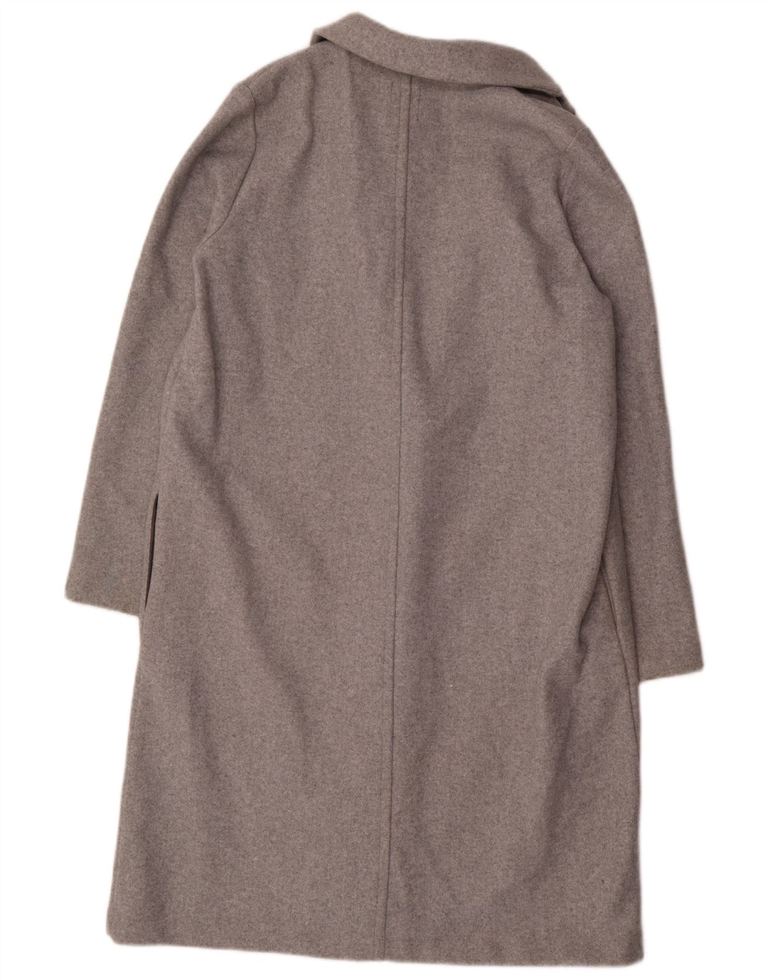 ZARA Damen Offener Mantel UK 18 XL Grau Polyester