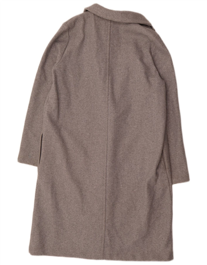 ZARA Damen Offener Mantel UK 18 XL Grau Polyester
