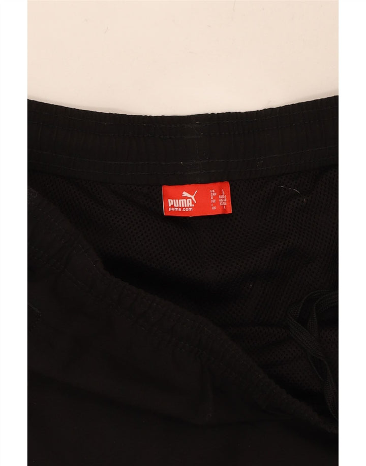 PUMA Mens Tracksuit Trousers Joggers Large Black Vintage Puma and Second-Hand Puma from Messina Hembry 