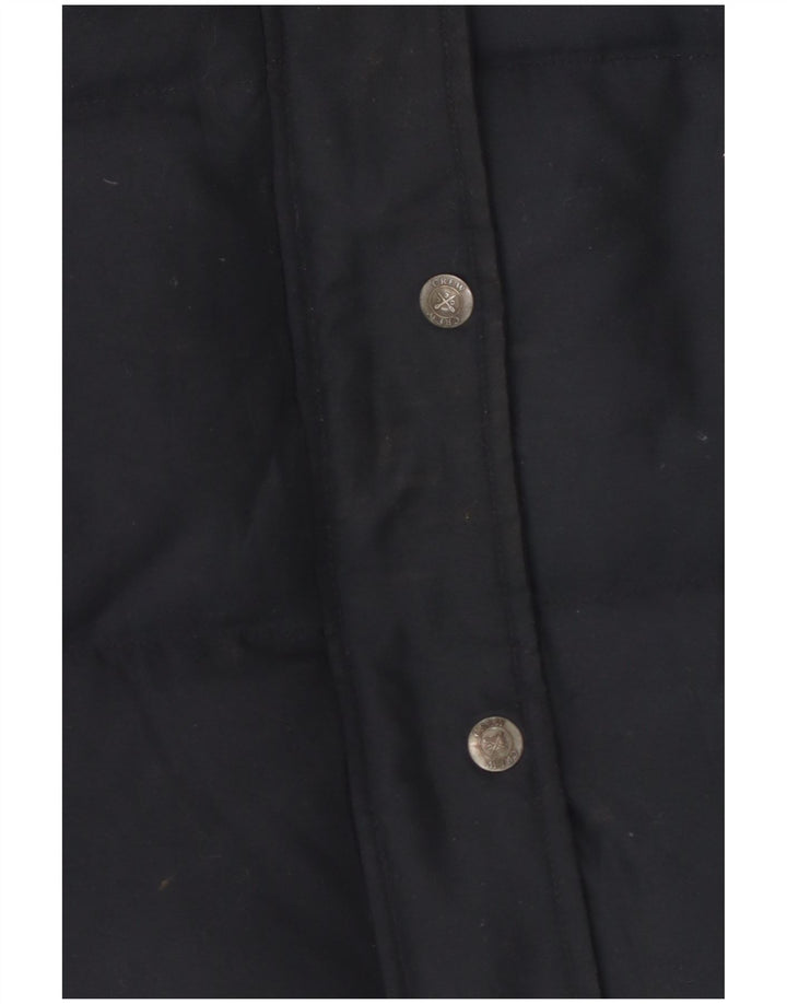 Crew Clothing Damen Wattierte Weste UK 14 Large Marineblau Polyester