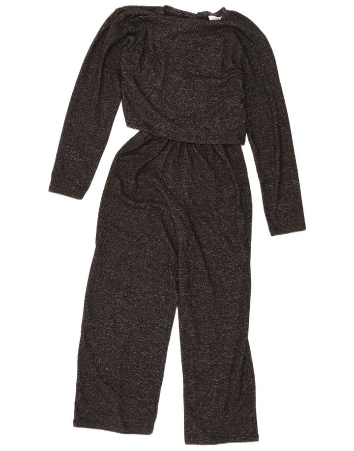 Zara Mädchen-Overall mit langen Ärmeln, 13–14 Jahre, grau meliertes Polyester