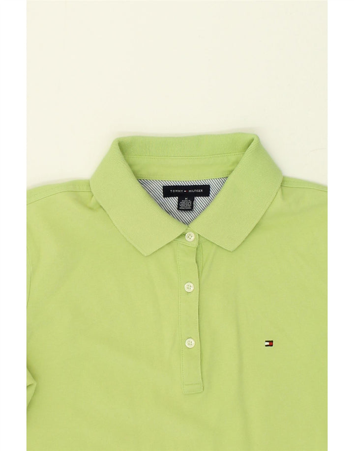 TOMMY HILFIGER Mens Polo Shirt Medium Green Cotton Vintage Tommy Hilfiger and Second-Hand Tommy Hilfiger from Messina Hembry 