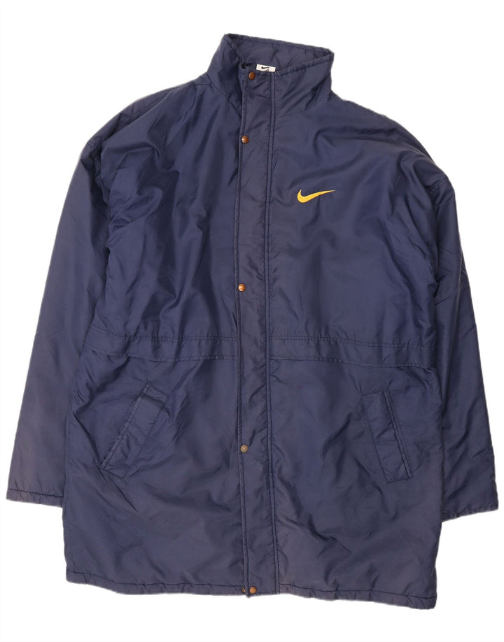 Nike Herren-Windbreaker-Mantel mit Grafik, Gr. 42, XL, Marineblau