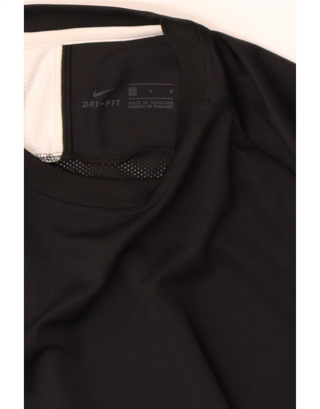 Nike Herren Dri Fit T-Shirt Top Large Schwarz Colourblock