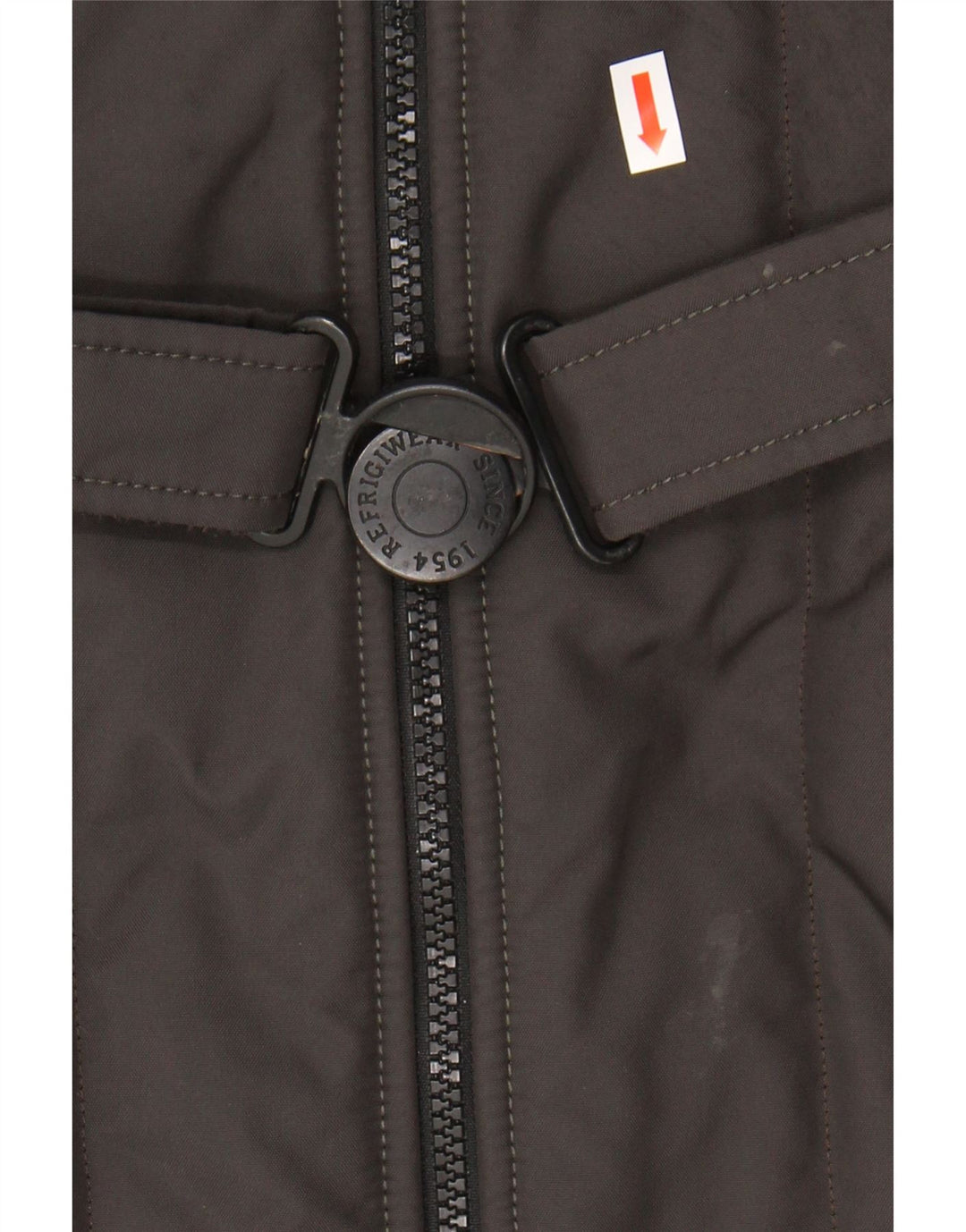 Refrigiwear Wattierter Damenmantel mit Kapuze IT 46 Large Khaki Nylon