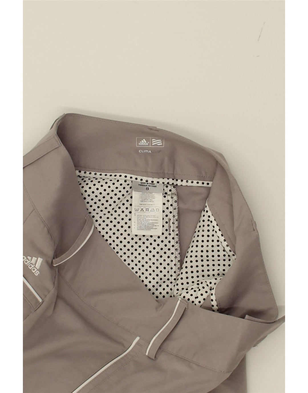 ADIDAS Womens Bermuda Shorts US 8 Medium W34  Grey Polyester Vintage Adidas and Second-Hand Adidas from Messina Hembry 