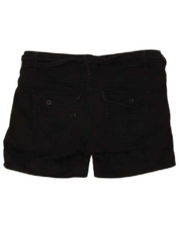 Tommy Hilfiger Damen Pegged Chino Shorts W29 Mittelschwarze Baumwolle