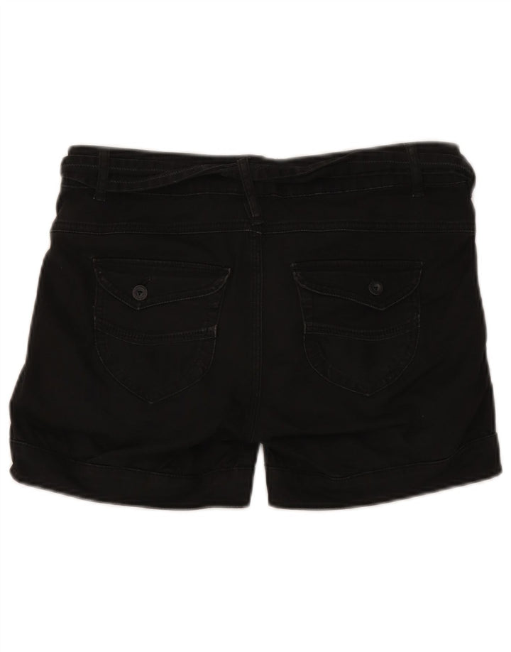 Tommy Hilfiger Damen Pegged Chino Shorts W29 Mittelschwarze Baumwolle