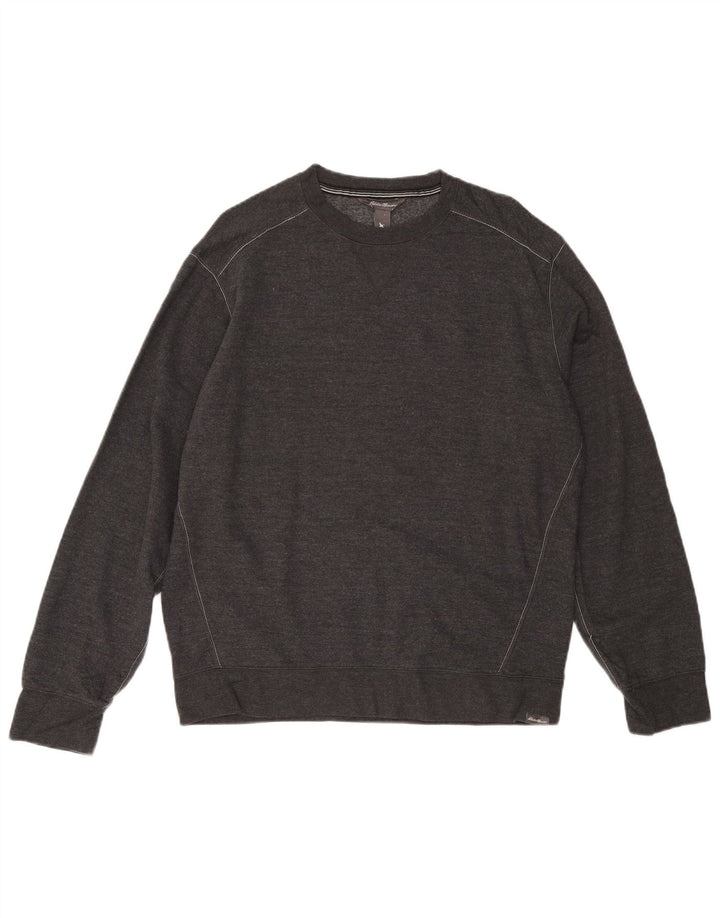 EDDIE BAUER Herren Sweatshirt Pullover Große graue Baumwolle