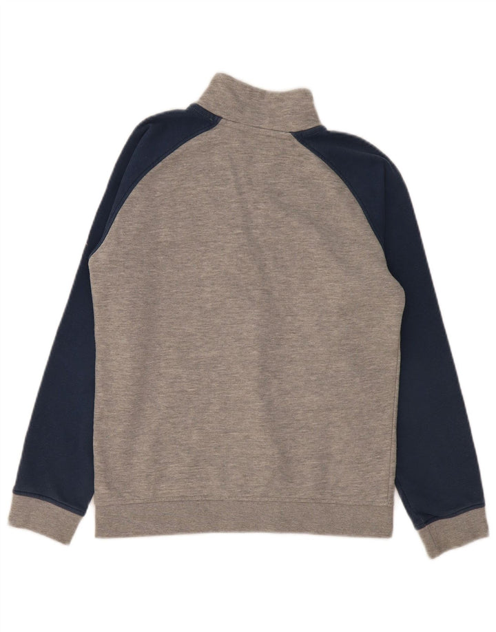 ELLESSE Boys Tracksuit Top Jacket 11-12 Years Grey Colourblock Cotton