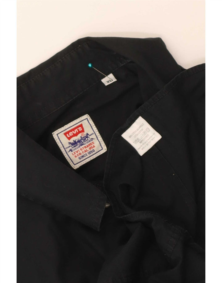 Levi's Herrenhemd XL aus schwarzer Baumwolle