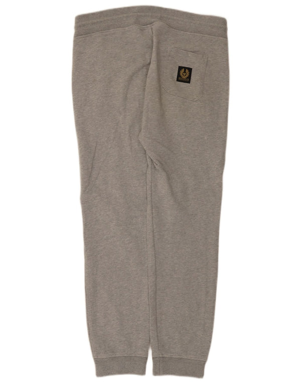Belstaff Herren-Trainingshose, Jogginghose, klein, graue Baumwolle