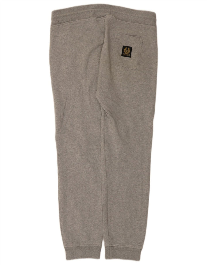 Belstaff Herren-Trainingshose, Jogginghose, klein, graue Baumwolle