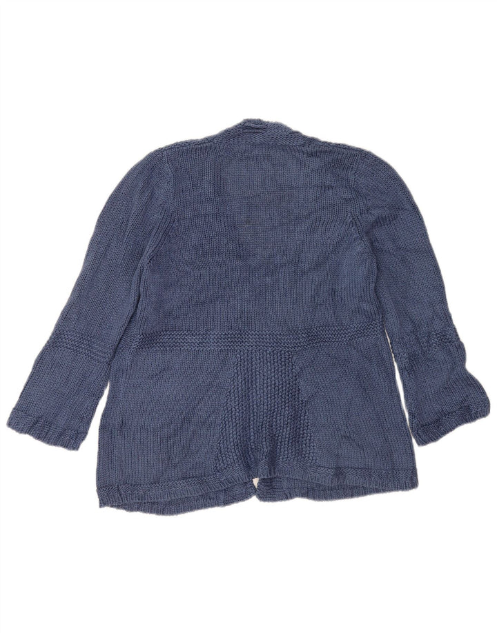 Marks & Spencer Damen-Strickjacke mit 3/4-Ärmeln, UK-Gr. 14, Mittelblau