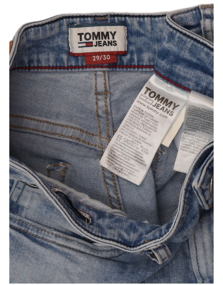 TOMMY HILFIGER Herren Slim Jeans W29 L30 Blaue Baumwolle