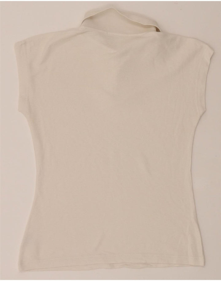 FILA Womens Polo Shirt IT 44 Medium White Cotton Vintage Fila and Second-Hand Fila from Messina Hembry 