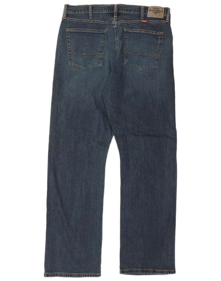 Wrangler Herren Relaxed Fit Bootcut Jeans W36 L32 Marineblau Baumwolle