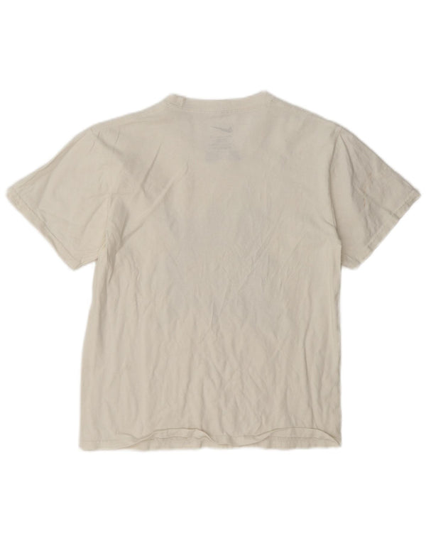 Nike Jungen T-Shirt mit Grafik, 12–13 Jahre, Größe L, weiße Baumwolle