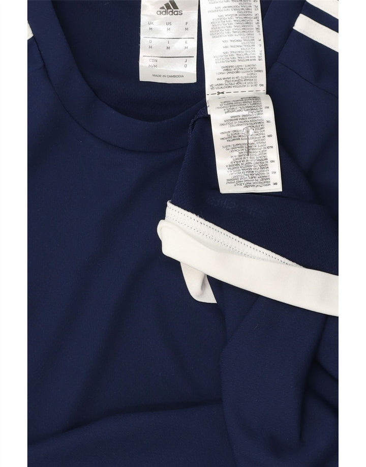 Adidas Herren Climalite T-Shirt Top Medium Marineblau Polyester